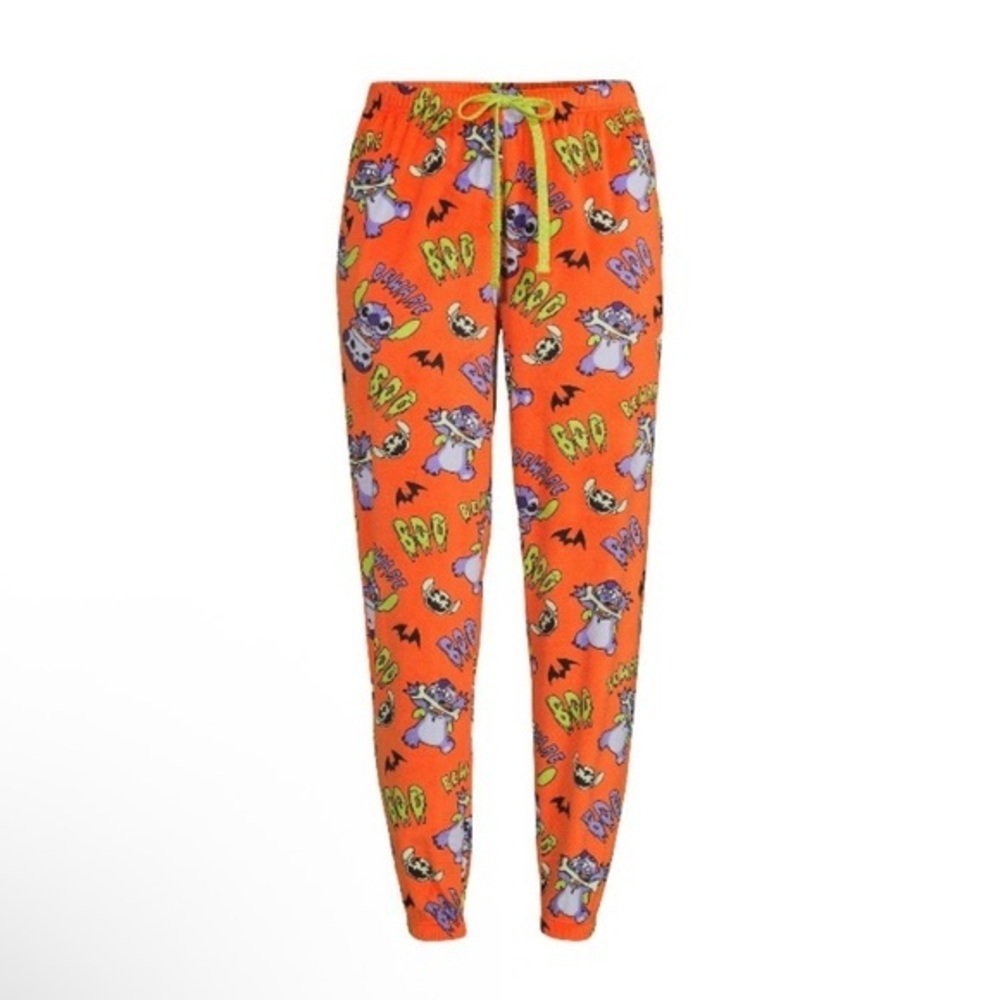 Disney STITCH PJ Pants Halloween Sleep Jogger With Pockets 3X
